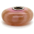 Trollbead Pink and Brown Bead