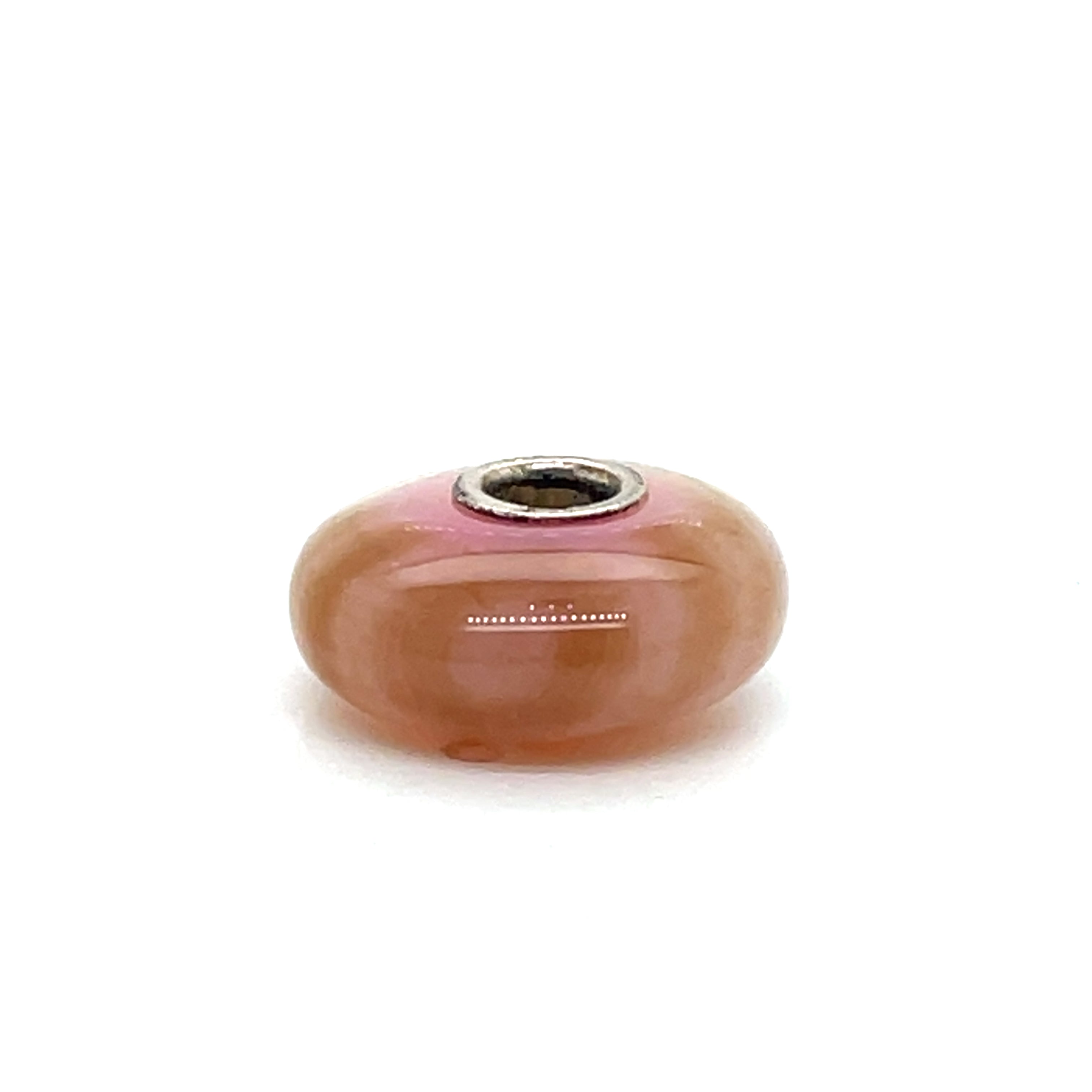 Trollbead Pink and Brown Bead