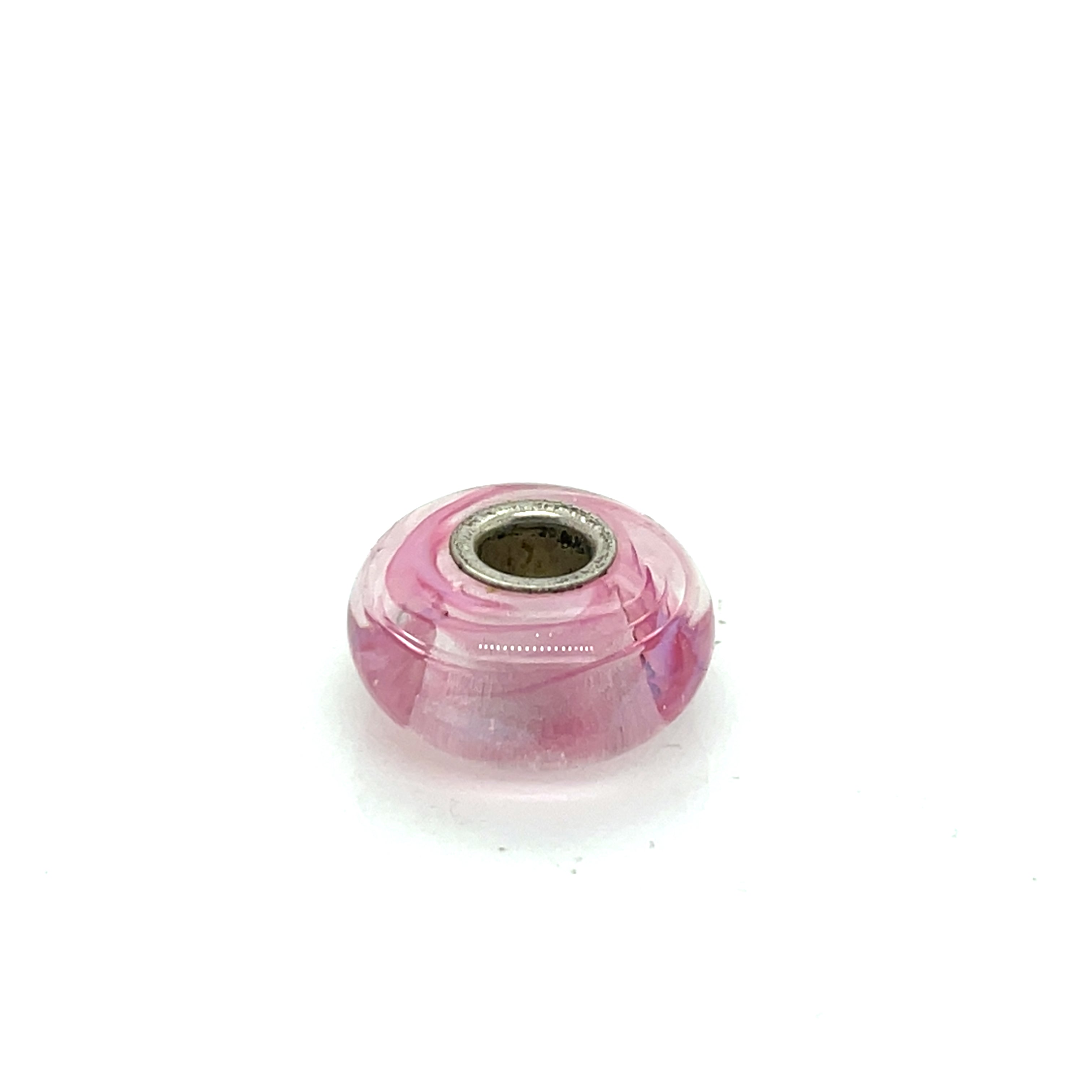 Trollbead Rose Ribbon Glass Bead