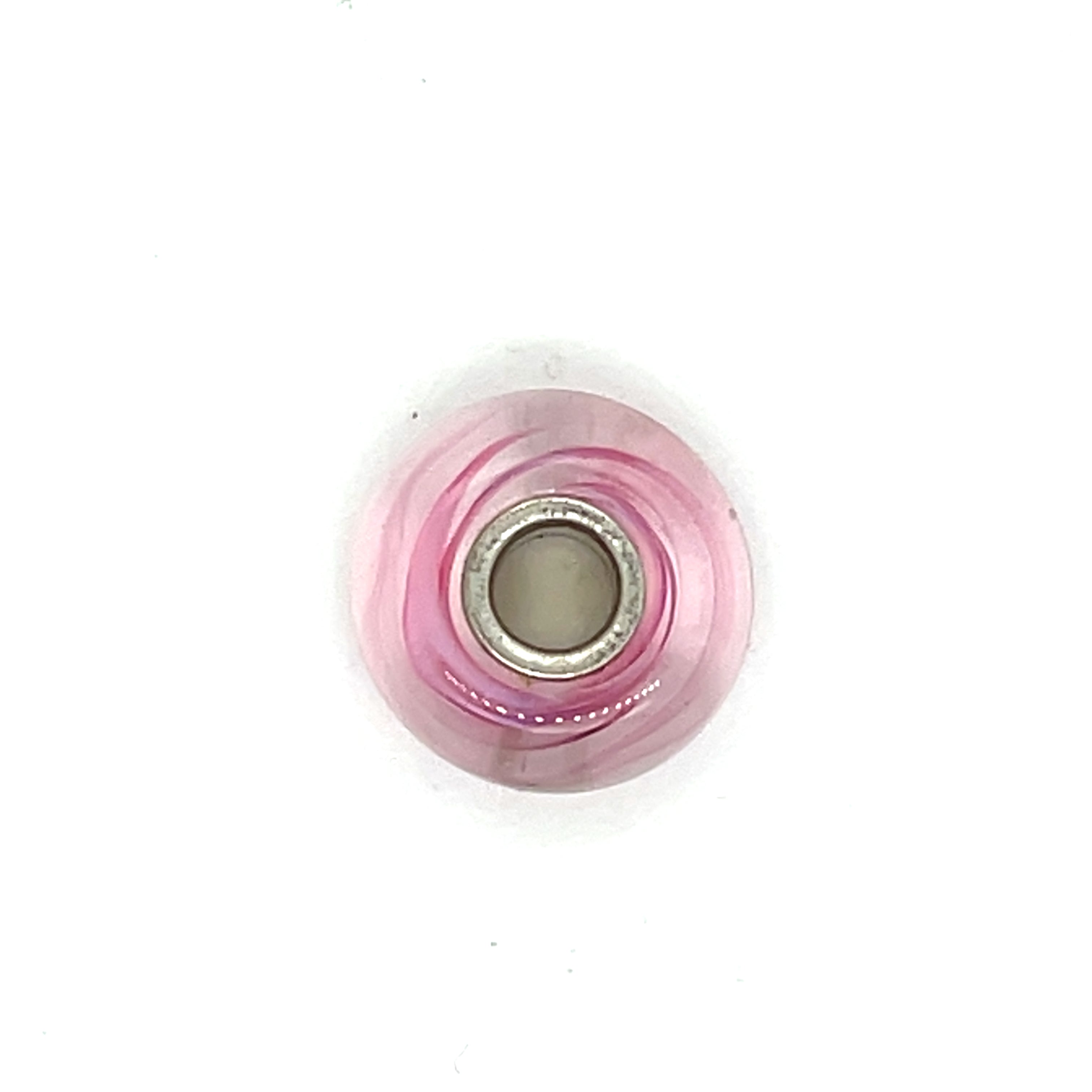 Trollbead Rose Ribbon Glass Bead