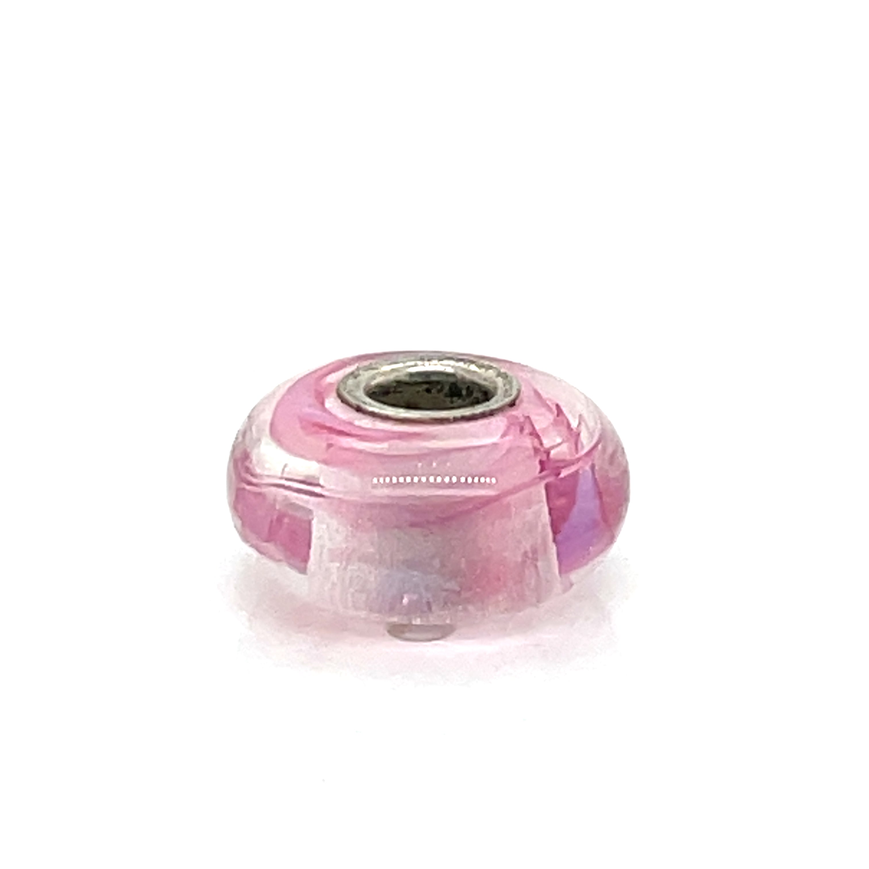 Trollbead Rose Ribbon Glass Bead
