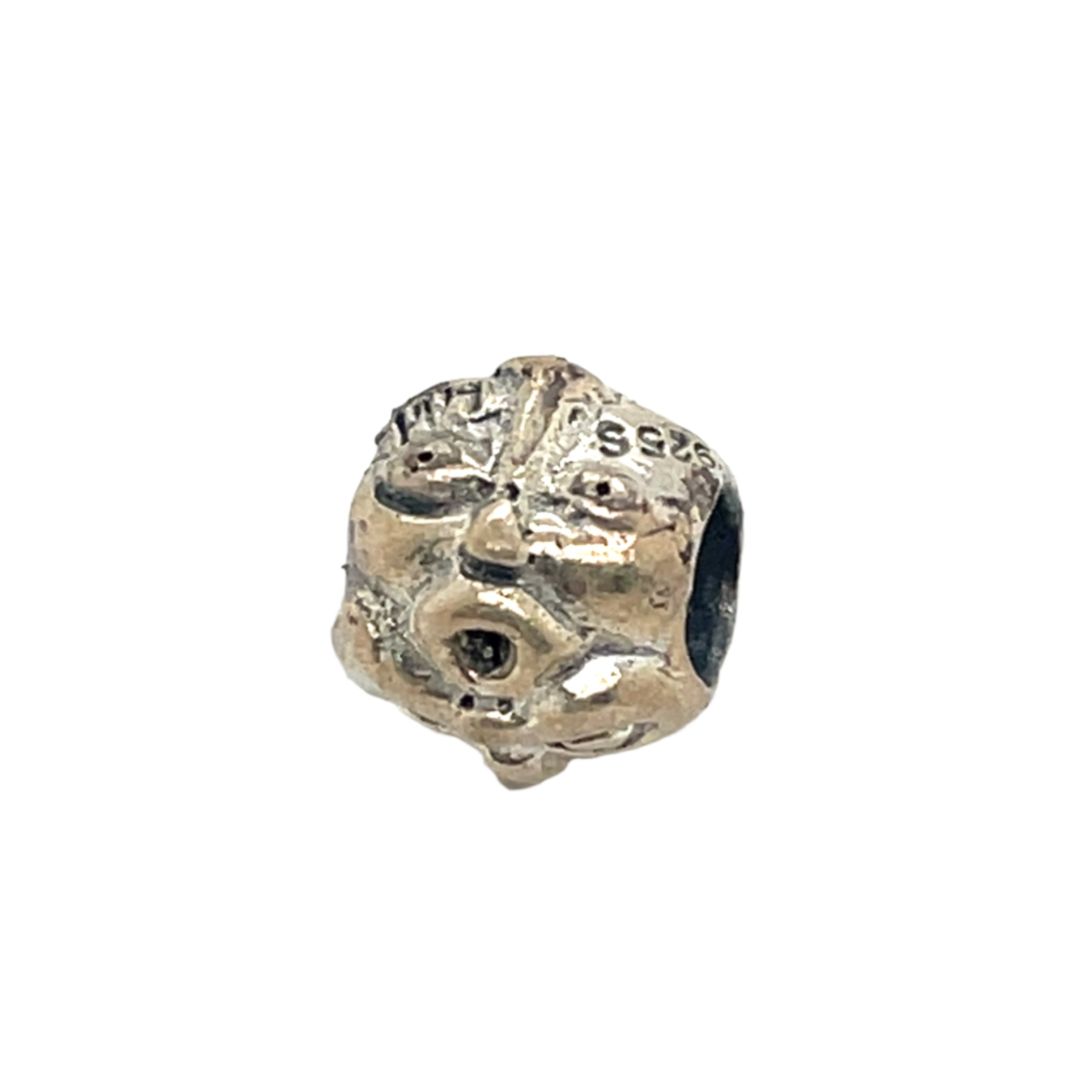 Trollbead Silver Faces Bead