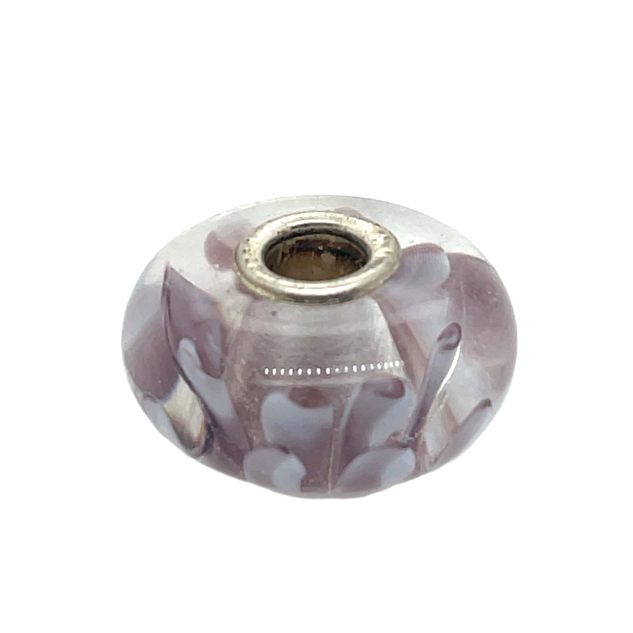 Trollbead White Petals Glass Bead