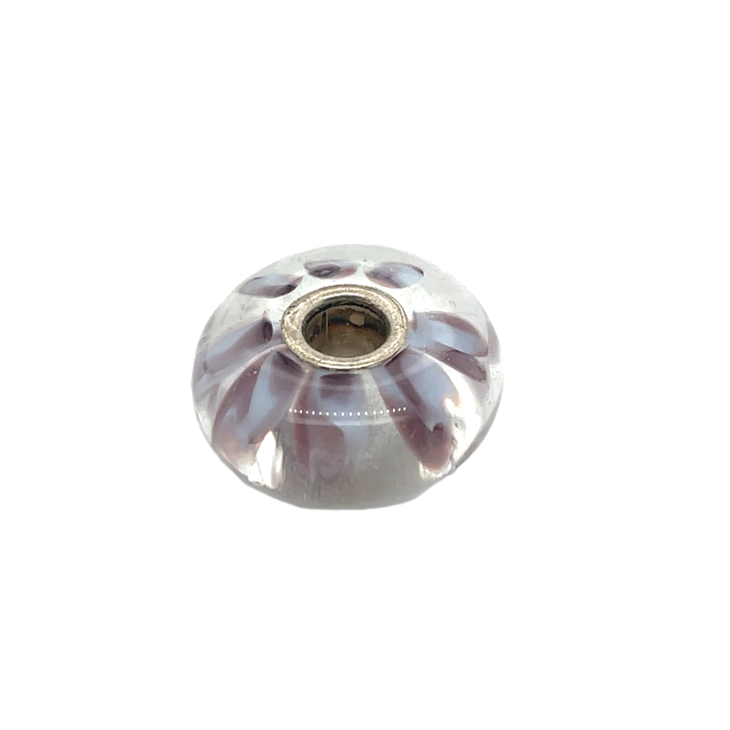Trollbead White Petals Glass Bead