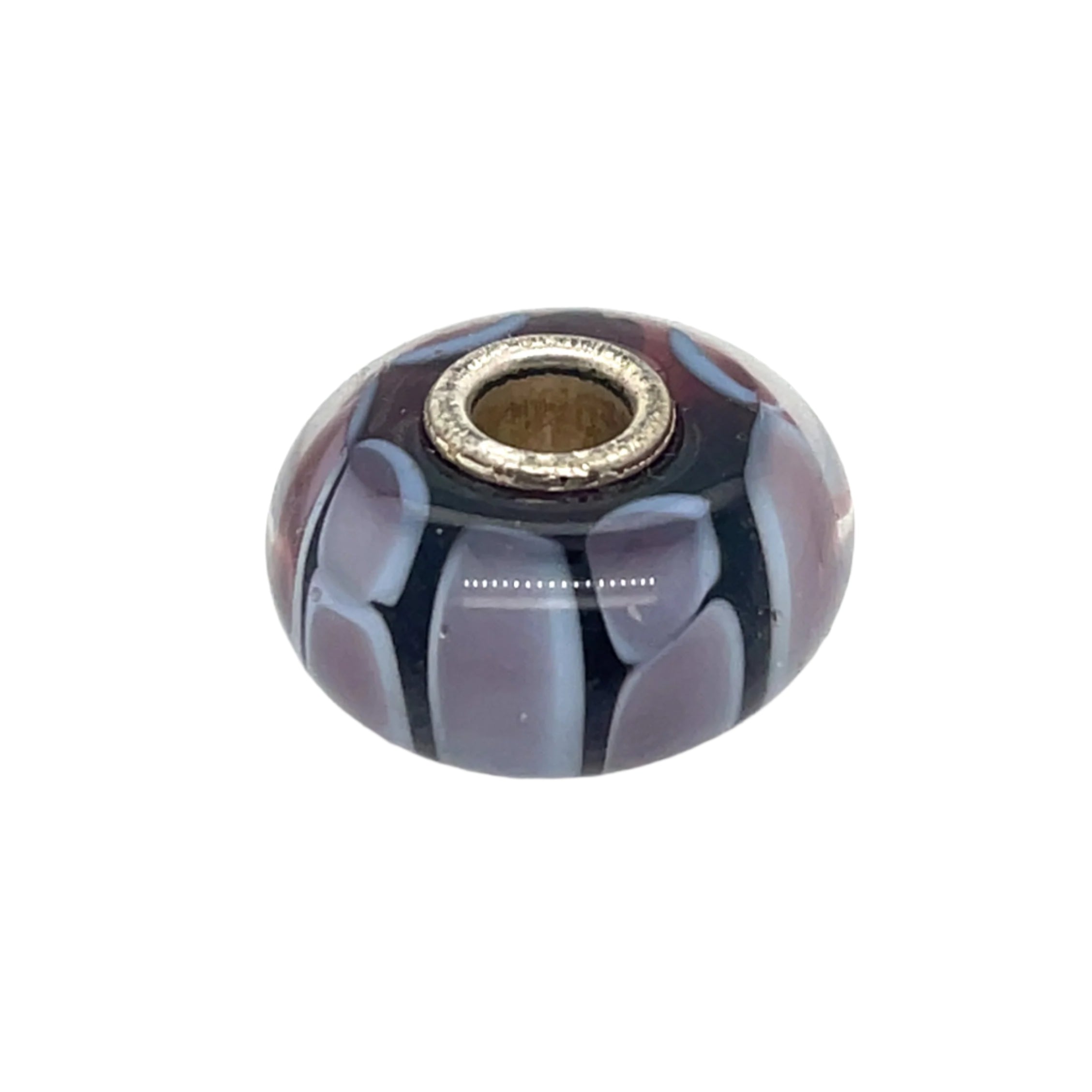 Trollbead Purple Fusion Glass Bead