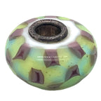 Trollbead Turquoise & Purple Chess Glass Bead