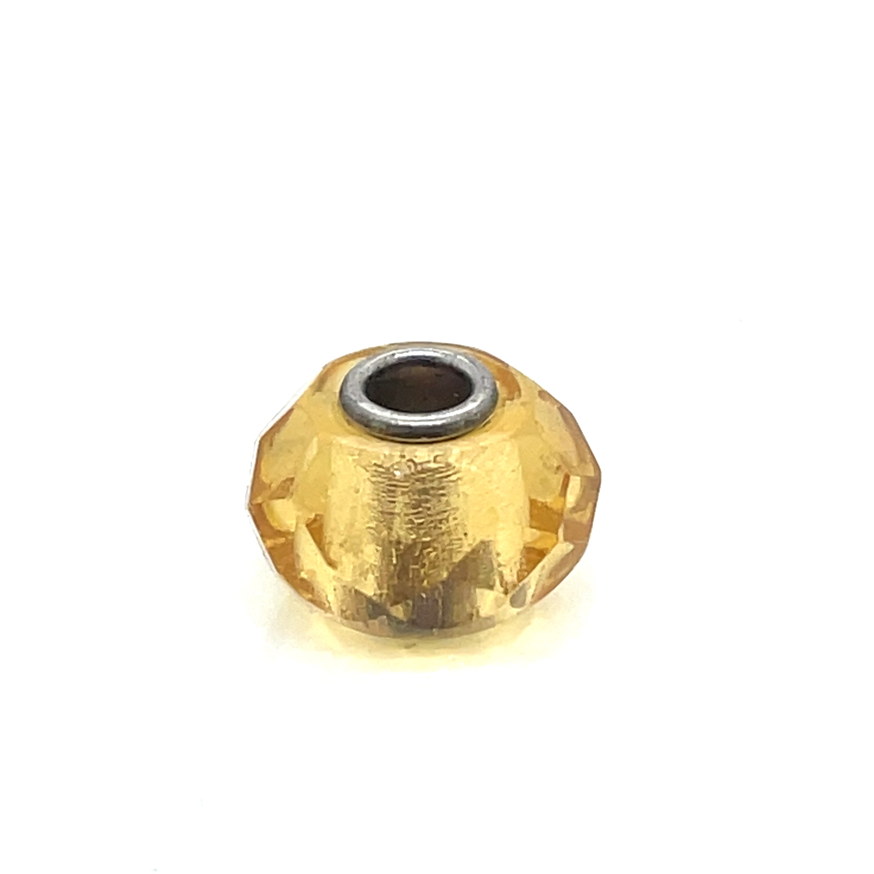 Trollbead Yellow Glass Bead
