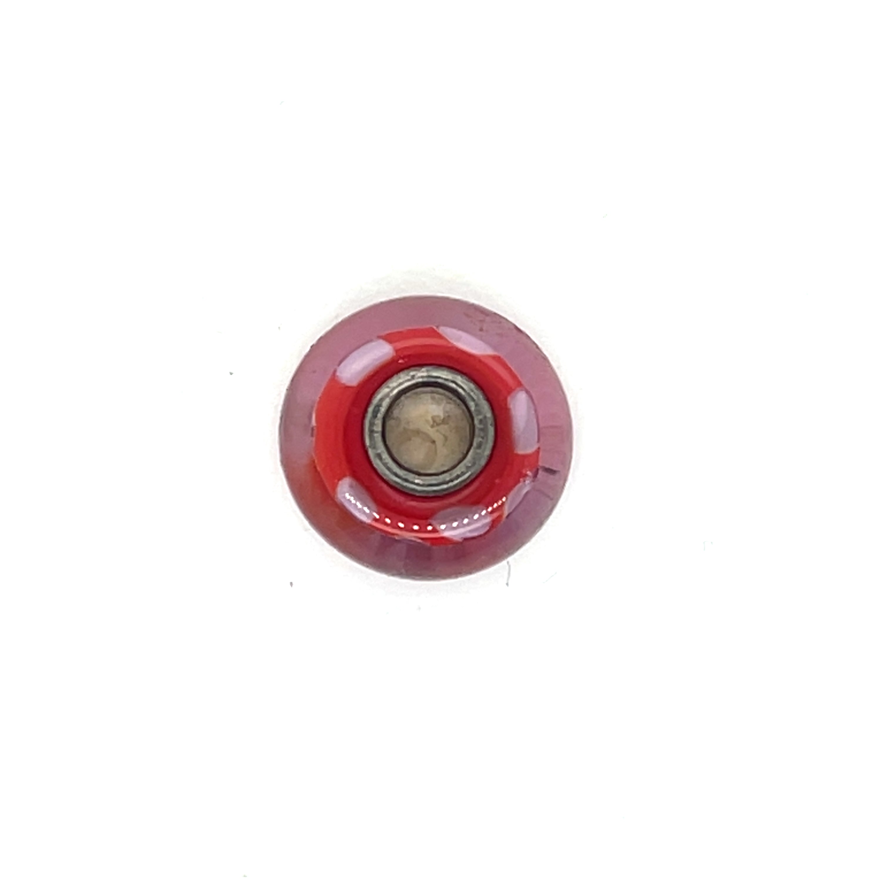 Trollbead Lilac Shadow Glass Bead