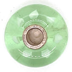 Trollbead Light Green Striped Glass Bead