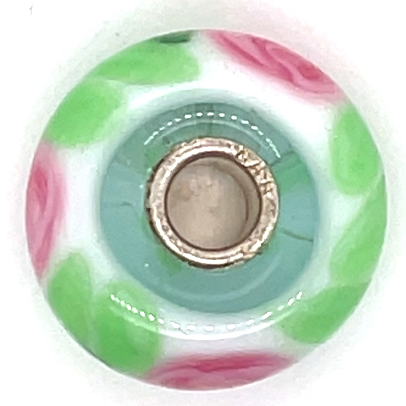 Trollbead Murano Rose Glass Bead