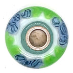 Trollbead Blue Flax Glass Bead
