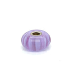Trollbead Lavender Stripe Glass Bead