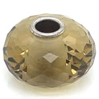 Trollbead Grey Prism Glass Bead