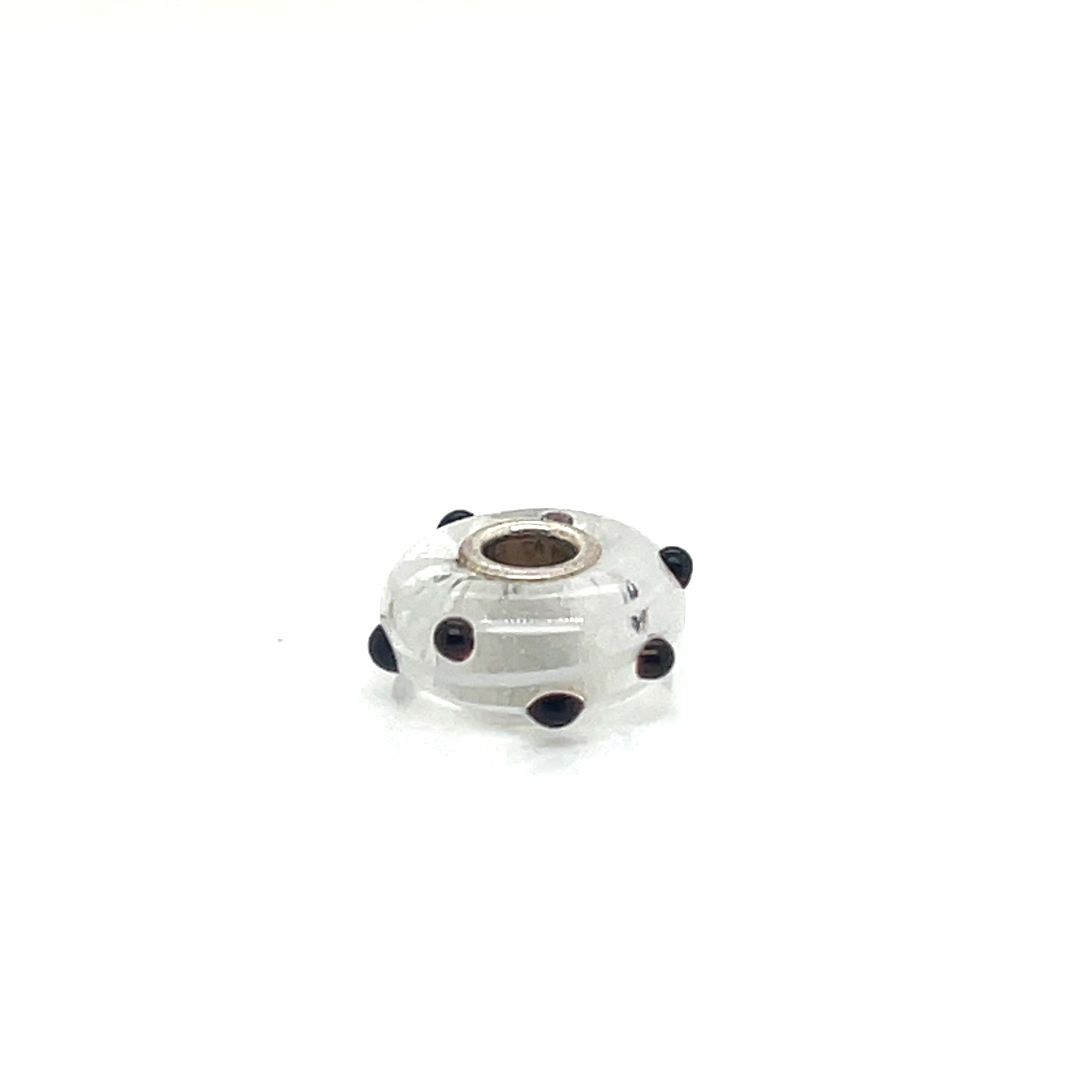 Trollbead Black Dot Glass Bead