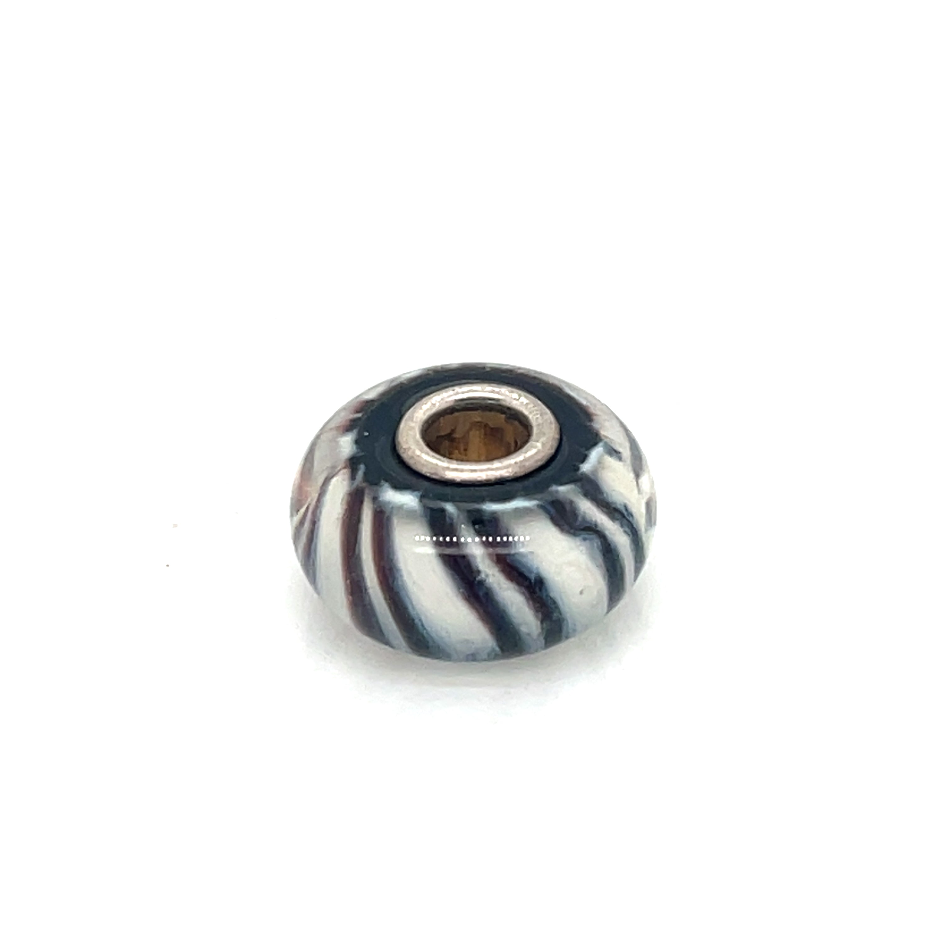 Trollbead Grey Wolf Glass Bead