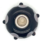 Trollbead Black and Purple Flower Glass Bead