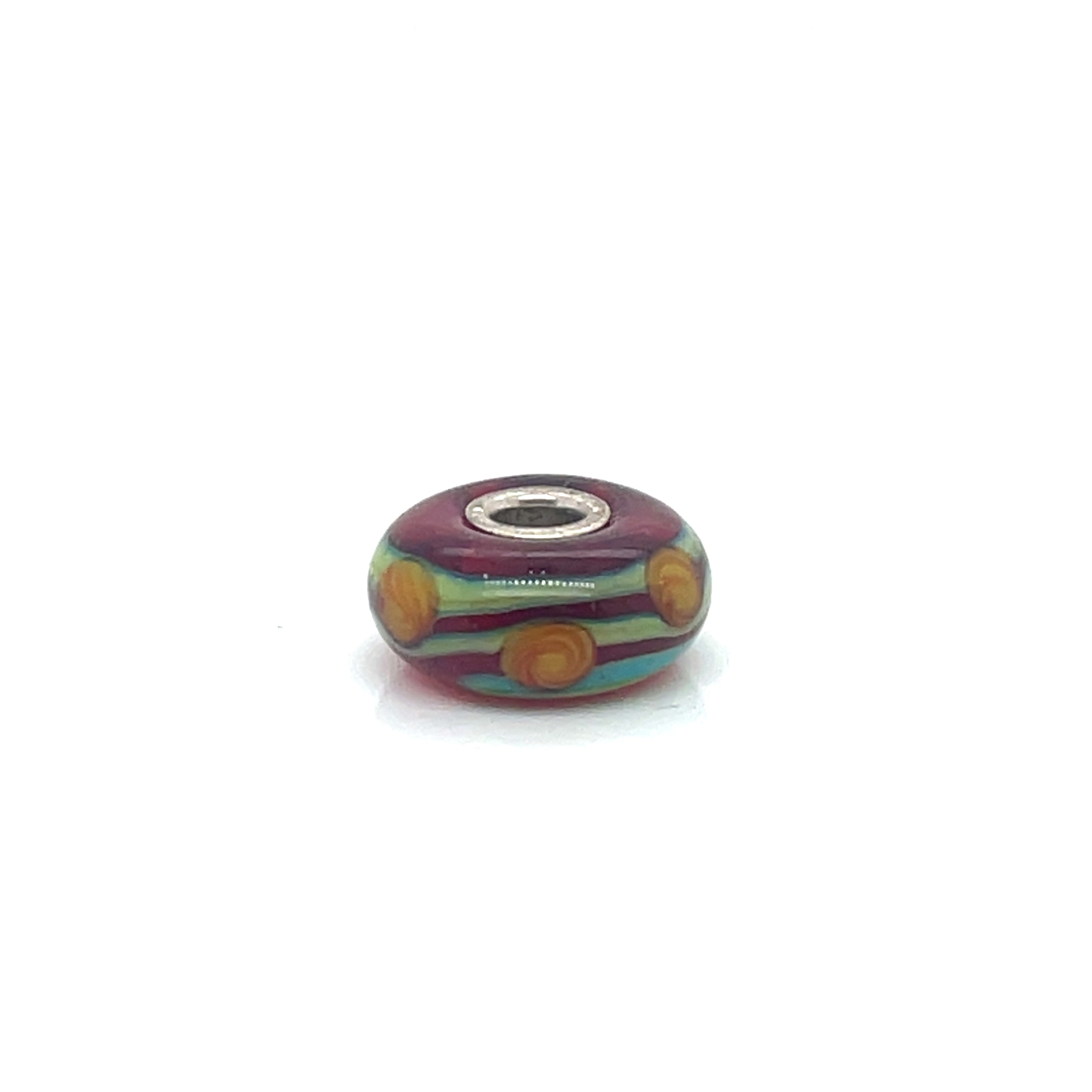 Trollbead Red China Glass Bead