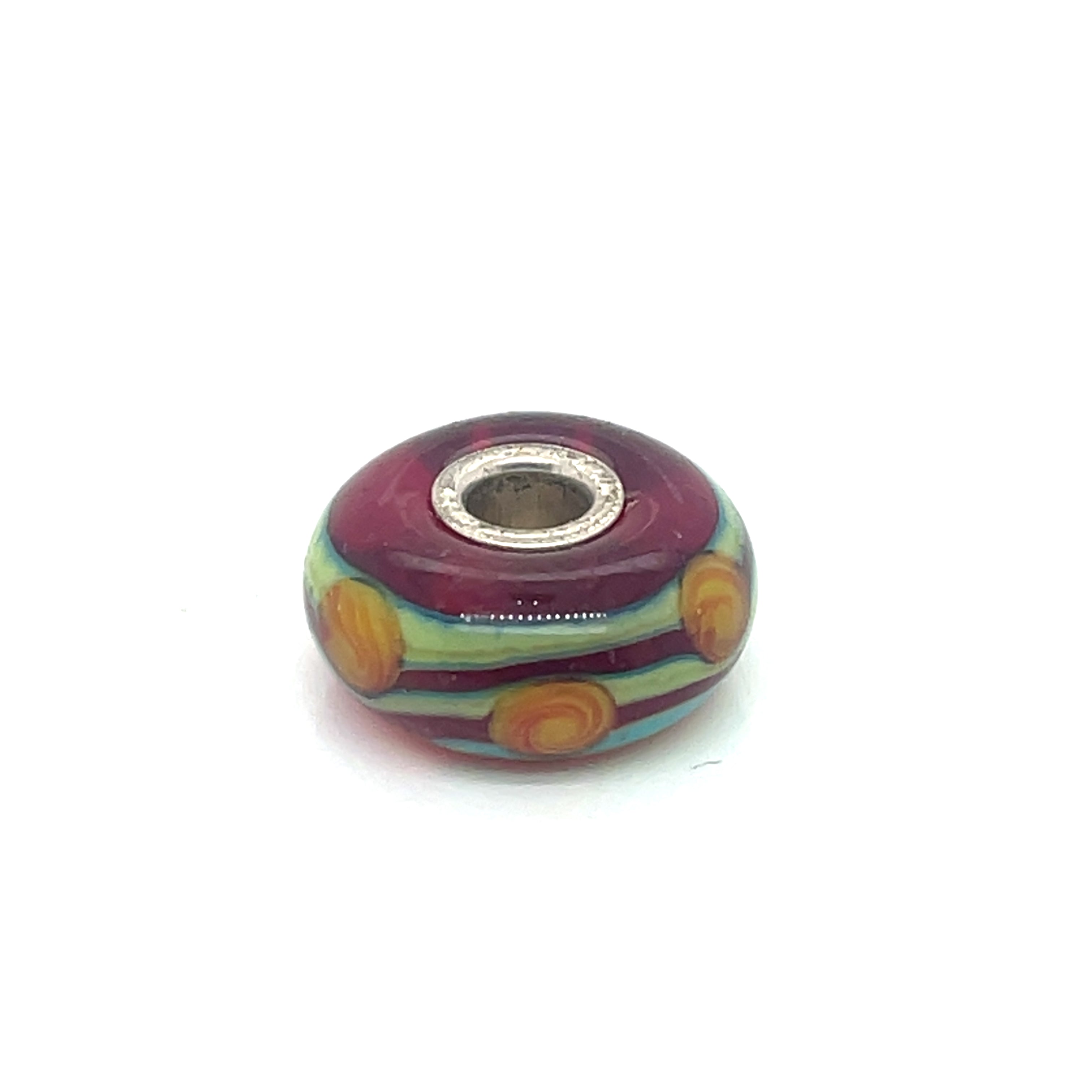 Trollbead Red China Glass Bead