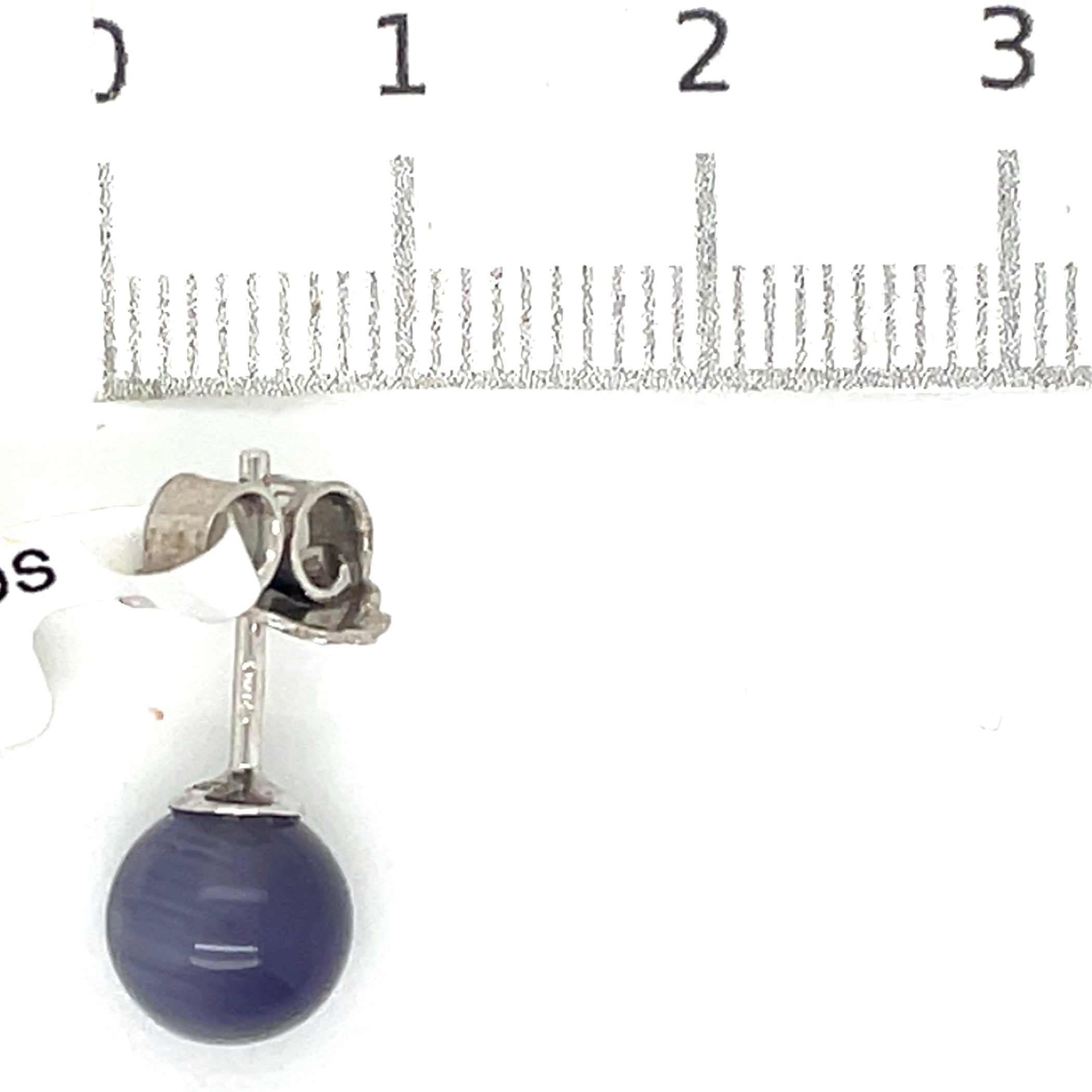 Ti Sento Purple Stone and Silver Stud Earrings
