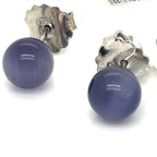 Ti Sento Purple Stone and Silver Stud Earrings
