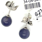Ti Sento Purple Stone and Silver Stud Earrings