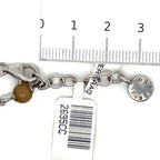 Ti Sento Brown Stone and Silver Adjustable Bracelet