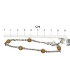 Ti Sento Brown Stone and Silver Adjustable Bracelet