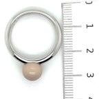 Ti Sento Silver and Beige Ring