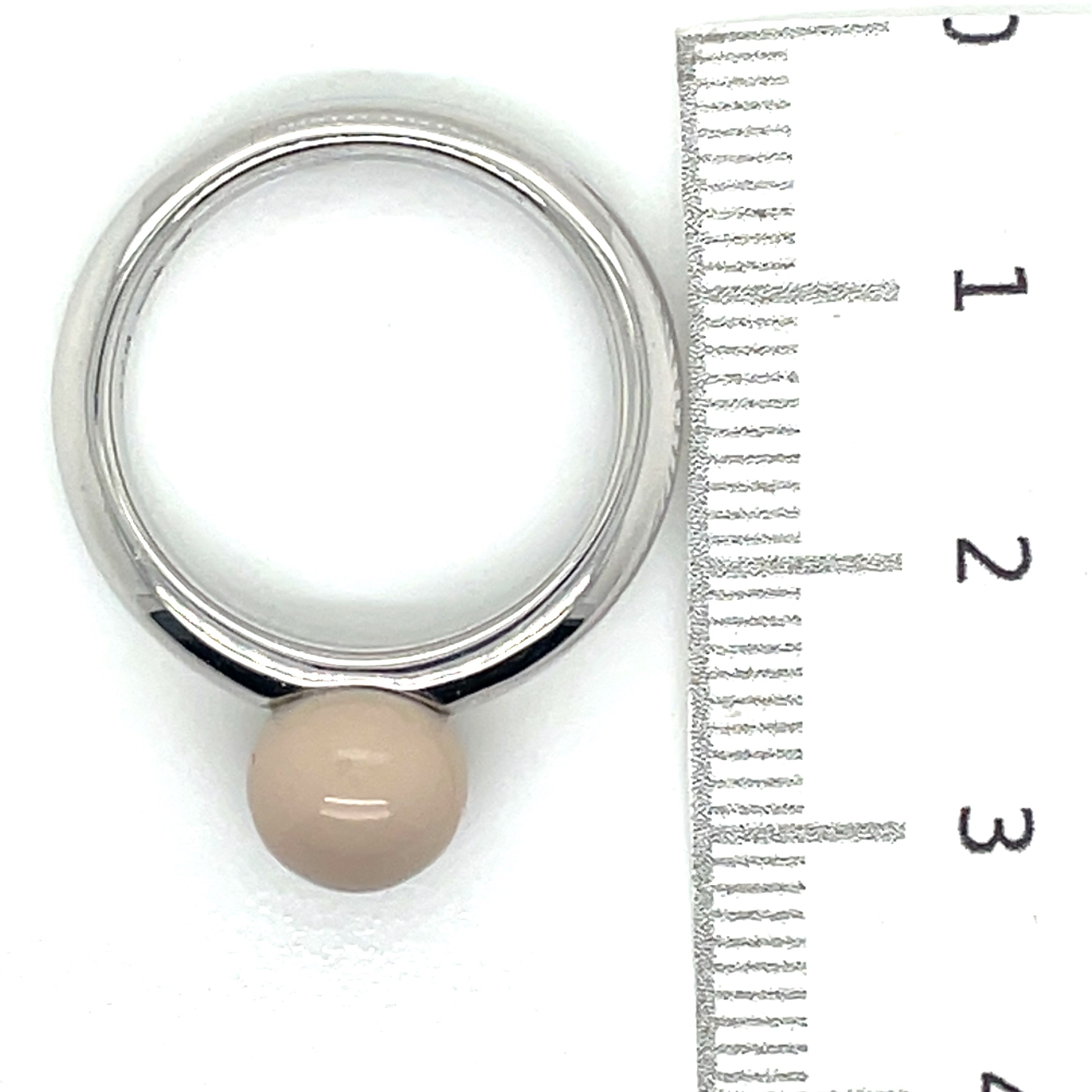 Ti Sento Silver and Beige Ring