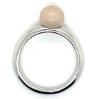 Ti Sento Silver and Beige Ring