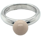 Ti Sento Silver and Beige Ring