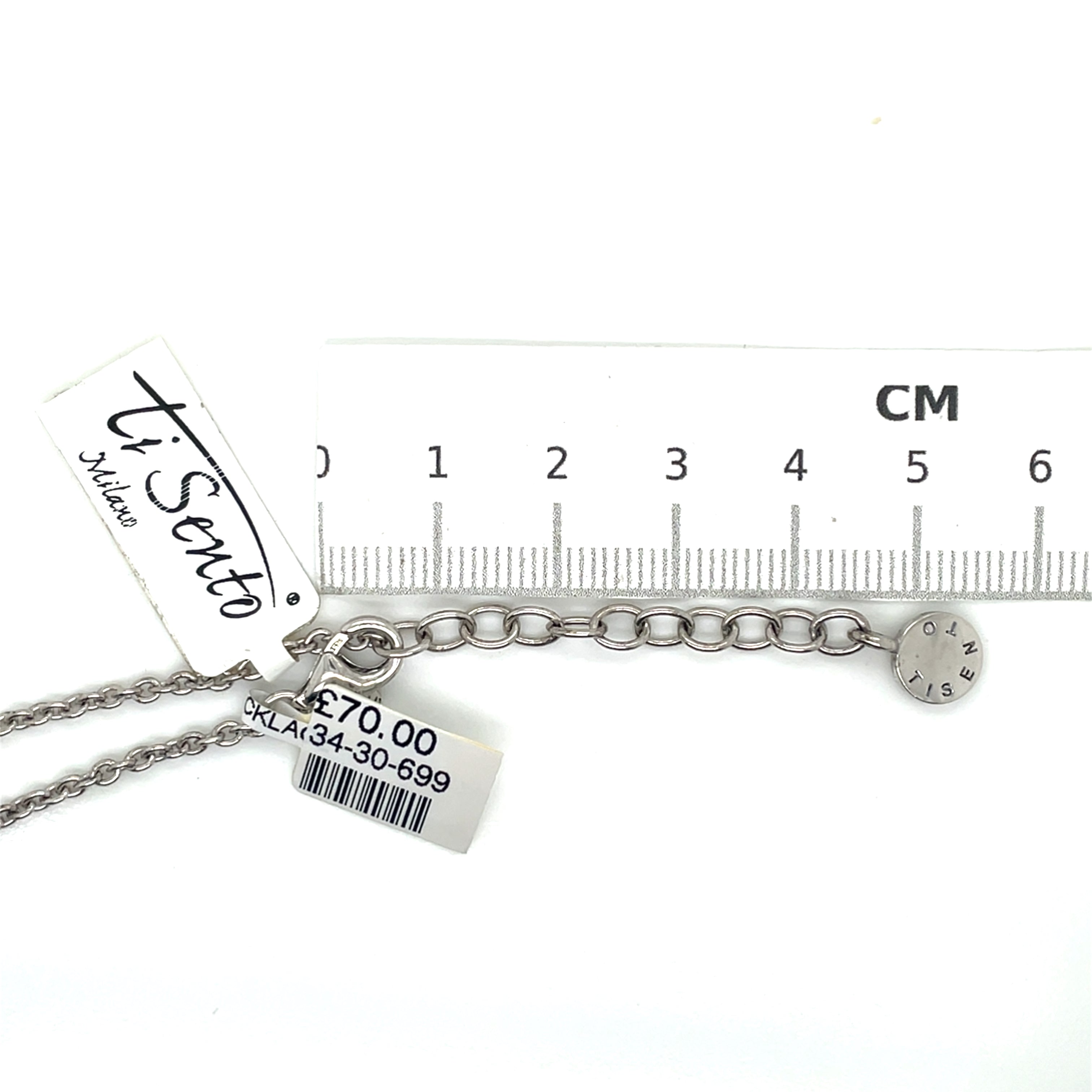 Ti Sento Blue Stone and Silver Necklace