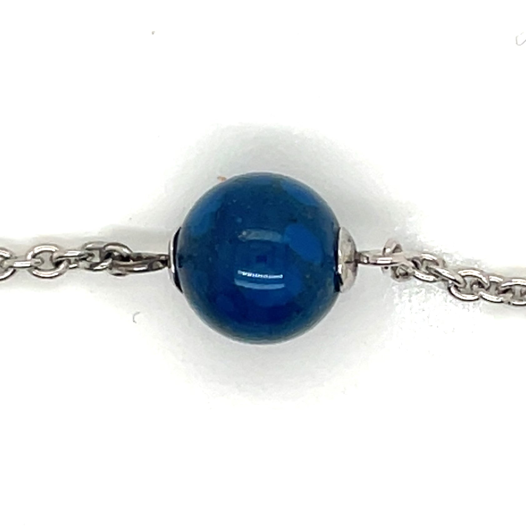 Ti Sento Blue Stone and Silver Necklace