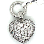 Ti Sento Silver and White Cubic Zirconia Heart Pendant