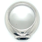 Ti Sento Silver and Grey/Blue Stone Ring