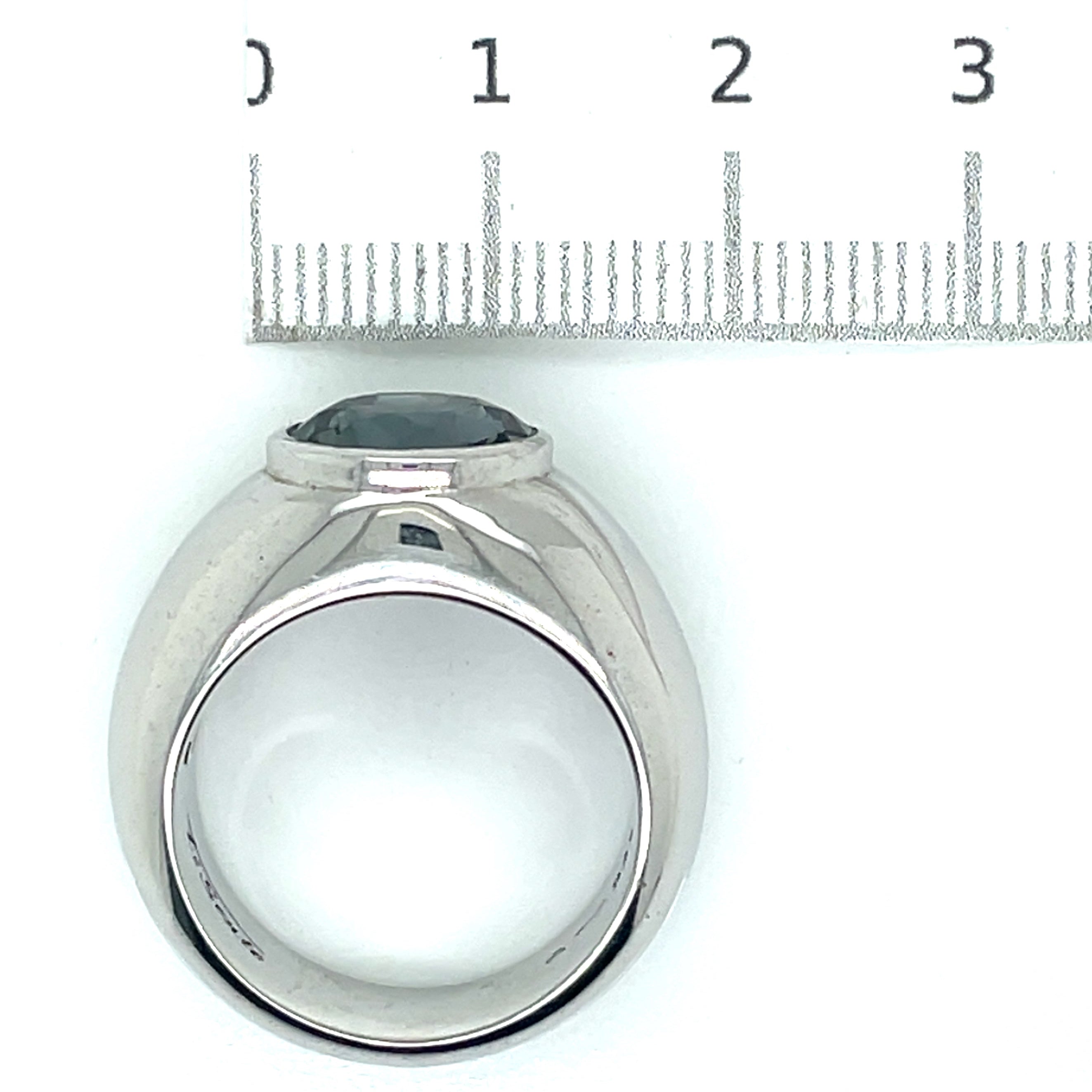Ti Sento Silver and Grey/Blue Stone Ring