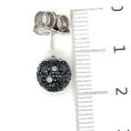 Ti Sento Black Cubic Zirconia Stone Stud Earrings
