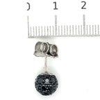 Ti Sento Black Cubic Zirconia Stone Stud Earrings