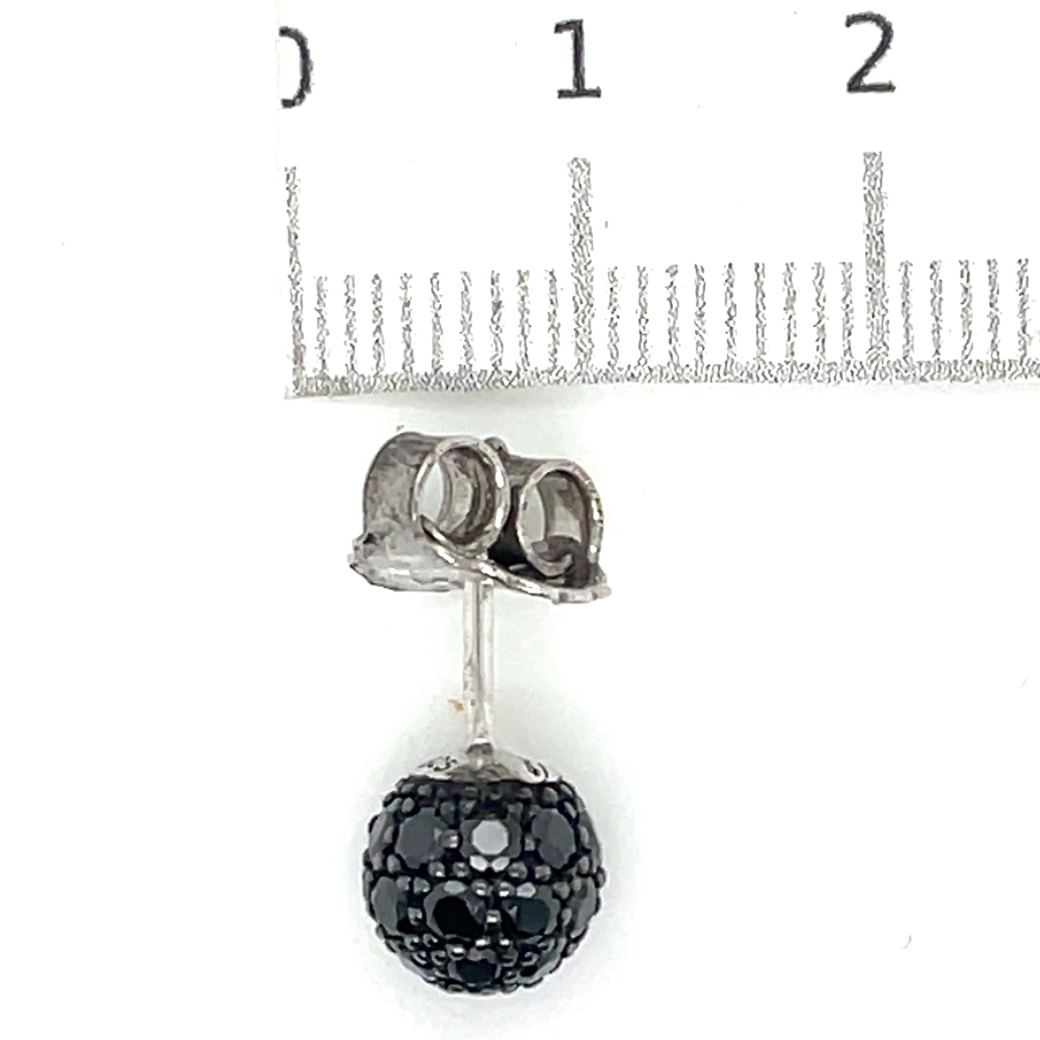 Ti Sento Black Cubic Zirconia Stone Stud Earrings