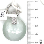Ti Sento White Stone and Silver Pendant