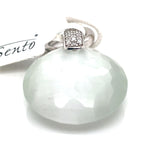 Ti Sento White Stone and Silver Pendant