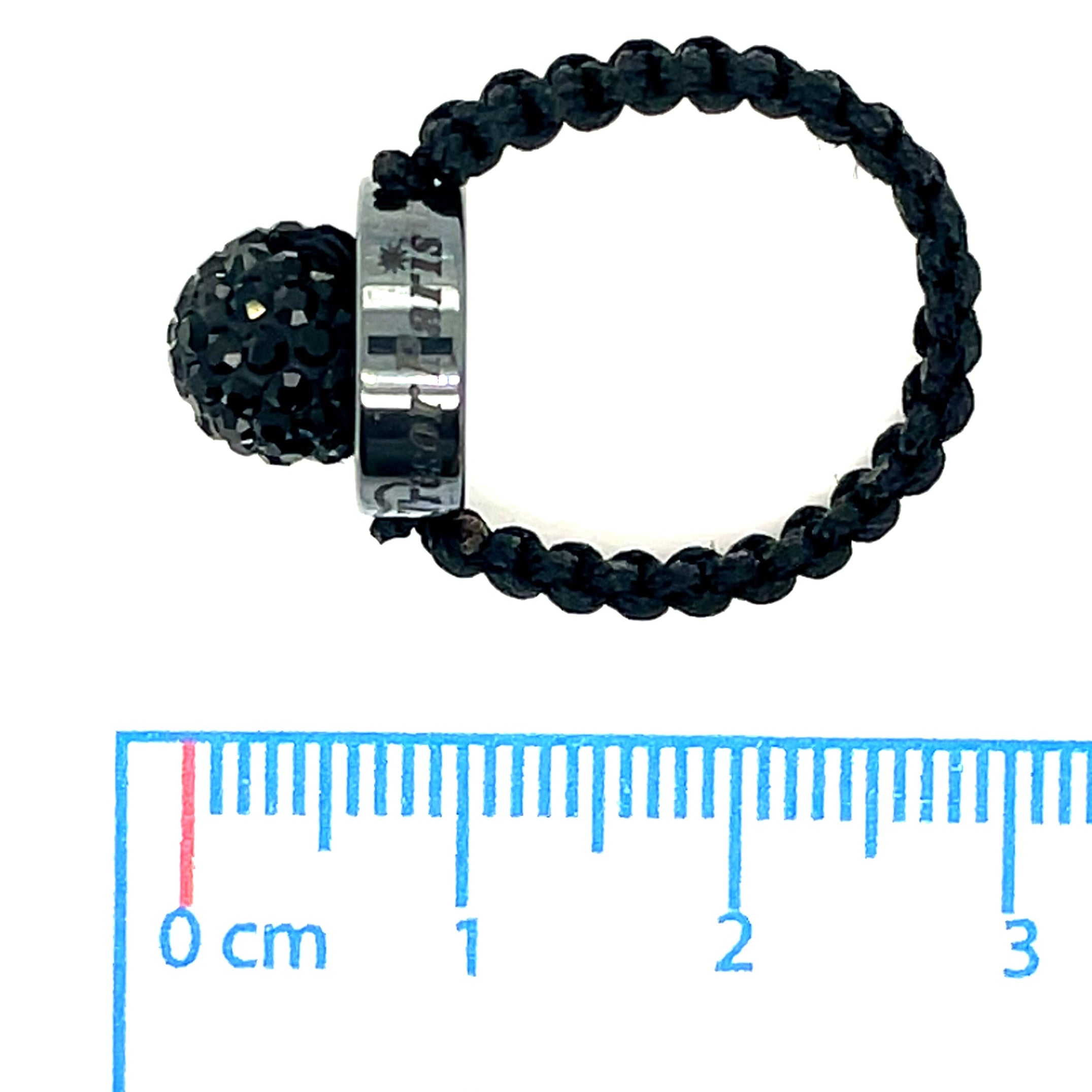 Tresor Paris Black Rope and Disco Bead Ring