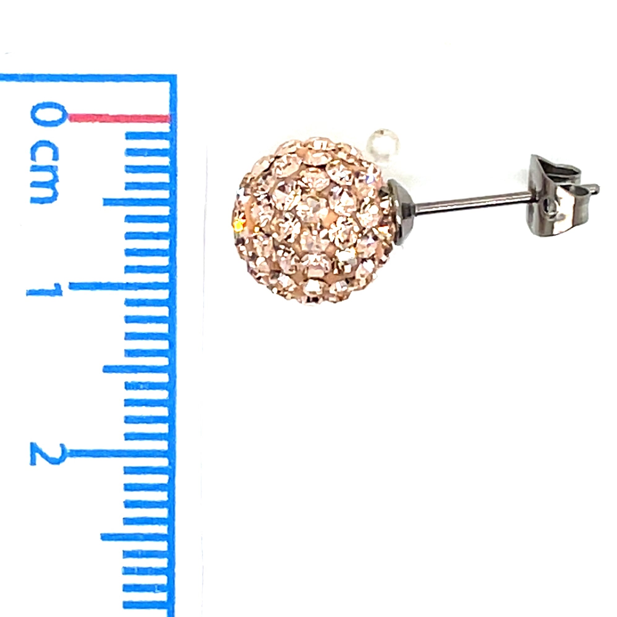 Tresor Paris Champagne Disco Stud Earrings