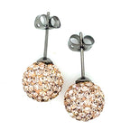 Tresor Paris Champagne Disco Stud Earrings