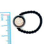 Tresor Paris Black Rope and Champagne Disco Bead Ring