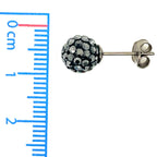 Tresor Paris Charcoal Grey Small Disco Stud Earring
