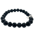 Thomas Sabo Black Beaded and Silver Bracelet