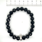 Thomas Sabo Black Beaded and Silver Bracelet
