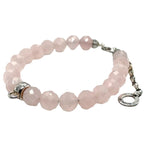 Thomas Sabo Silver and Pink Beaded Adjustable Length Bracelet