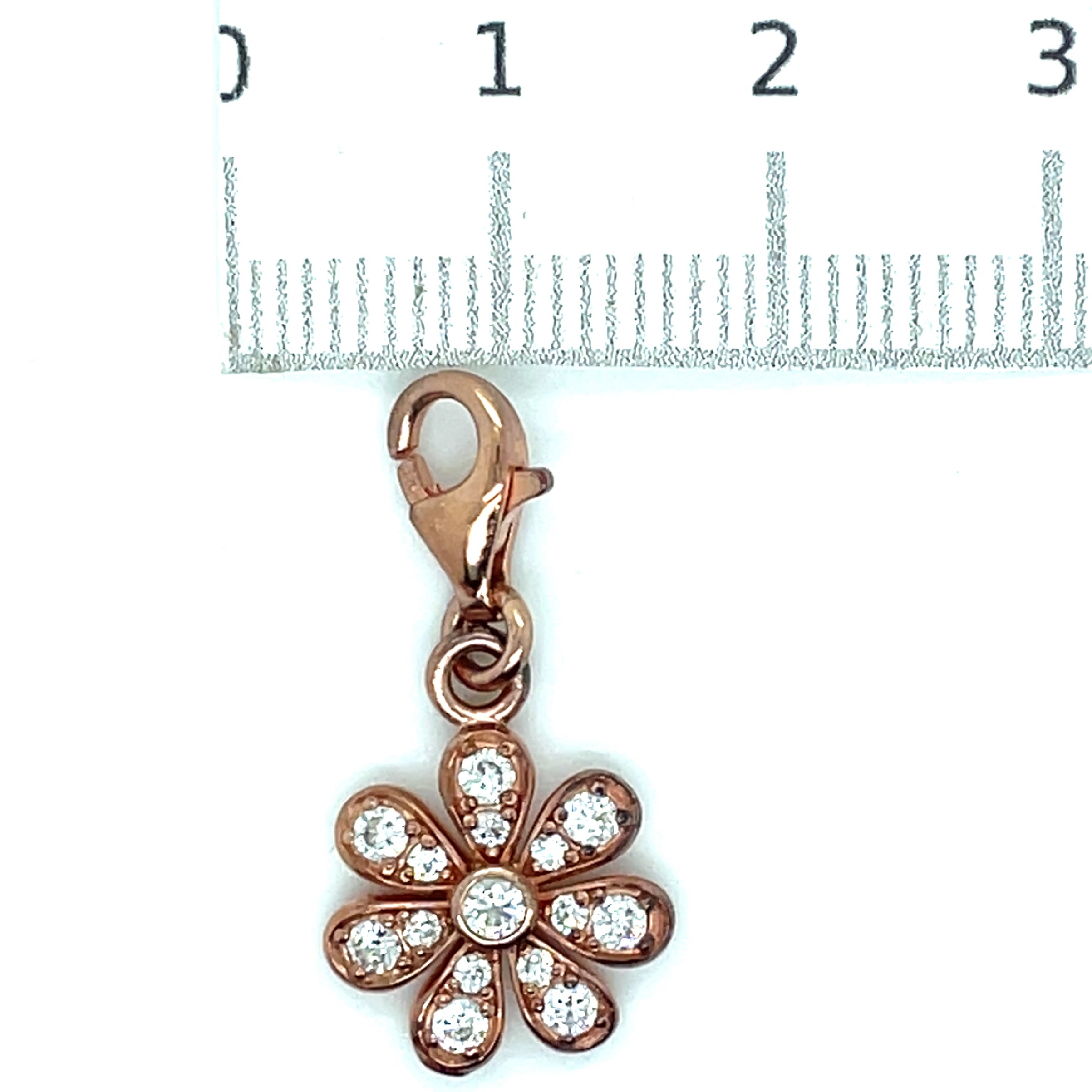 Thomas Sabo Rose Gold Plated and Cubic Zirconia Flower Charm